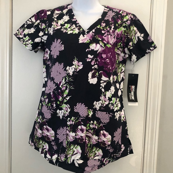 Grey's Anatomy Tops - Greys anatomy by Barco Womens floral Scrub top NWT